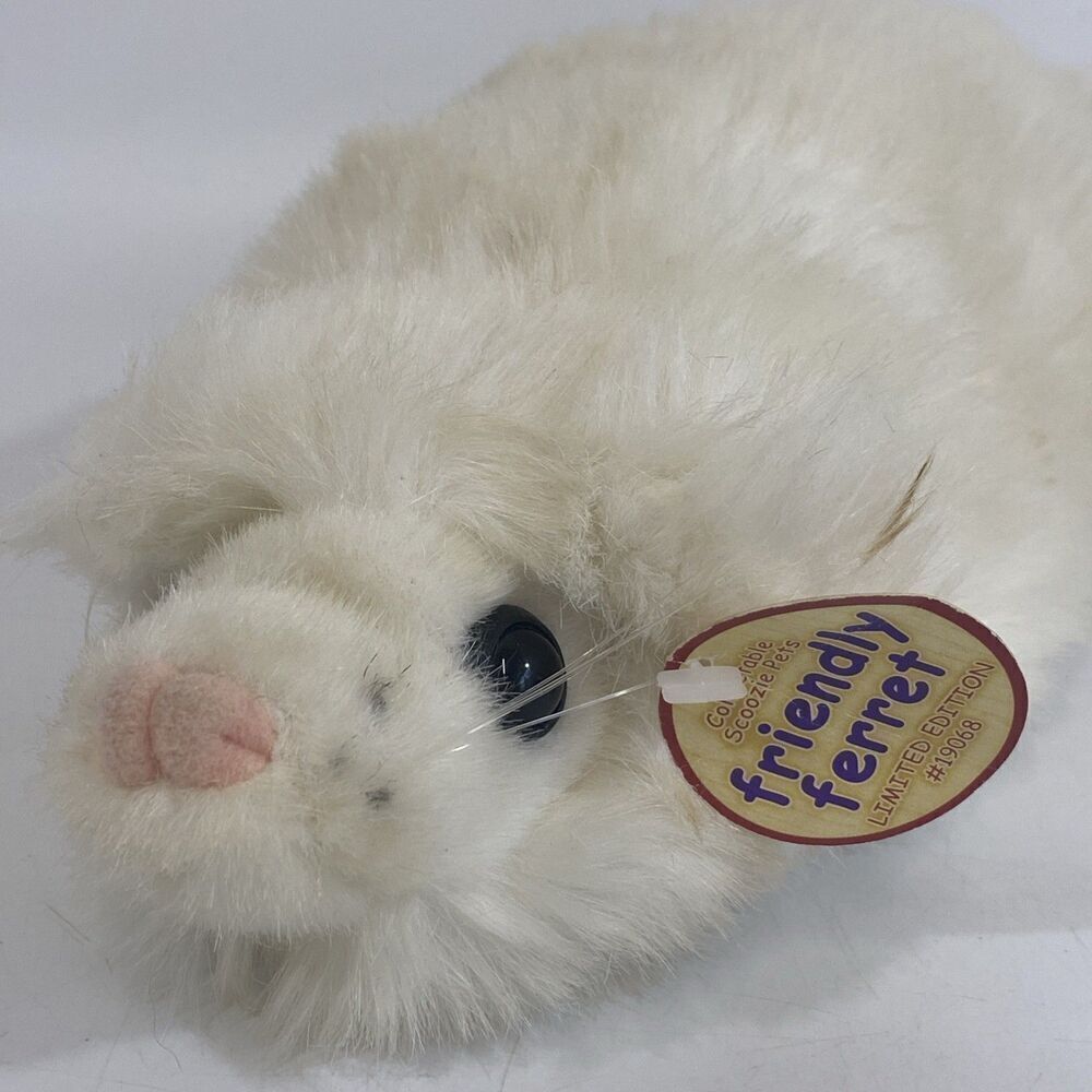 Vintage Scoozie Pet Plush Animated NWT Friendly‎ Ferret Limited Ed Purrs READ